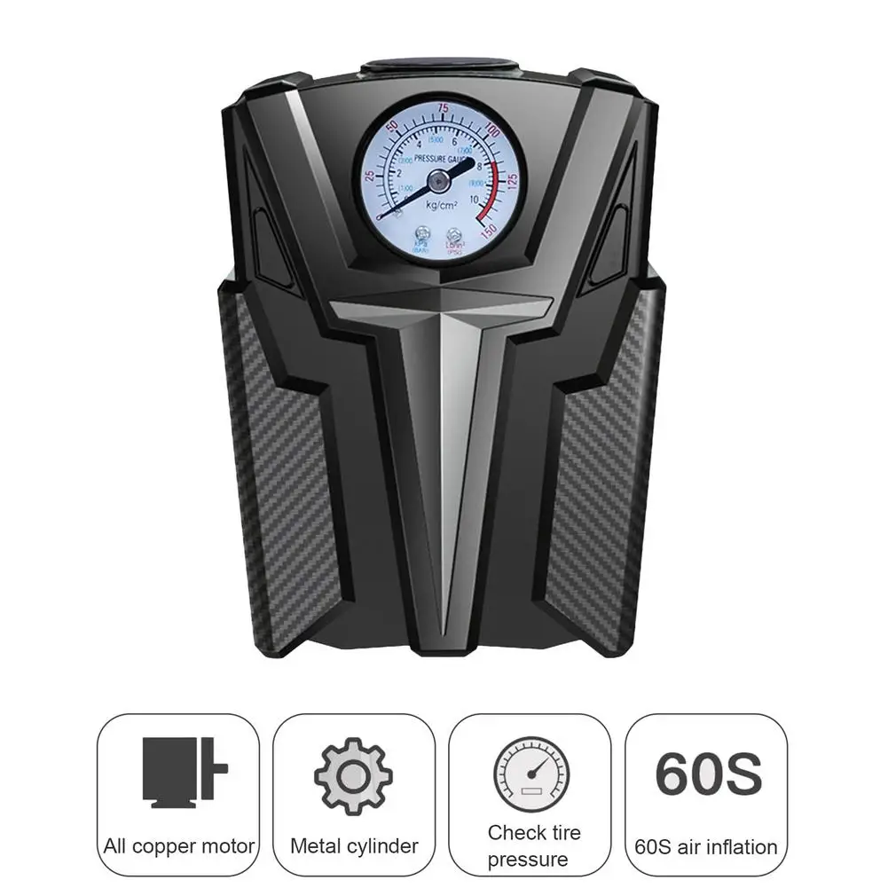 

12V 120W Car Tire Inflation Pump Air Pump Convenient And Practical Car Air Pump Air Volume 35L/min Continuous Inflation For 8min