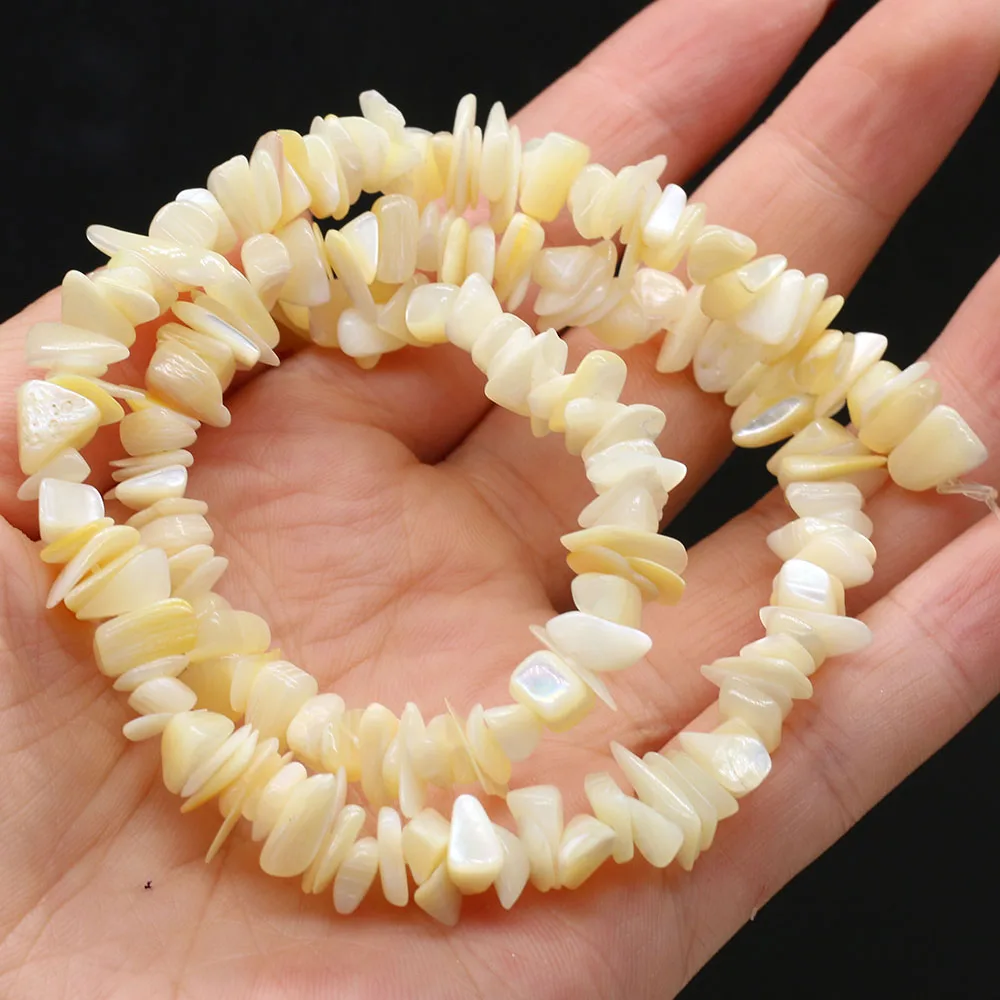 

Natural Freshwater White Shell Debris Beads Gravel 8-15mm for DIY Jewelry Making Necklace Earrings Accessories High Quality Gift