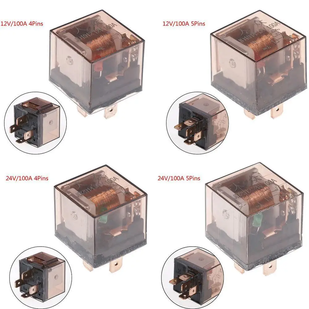 Высококачественное 1 шт. водонепроницаемое автомобильное реле 12 В 100 А 5 контактов