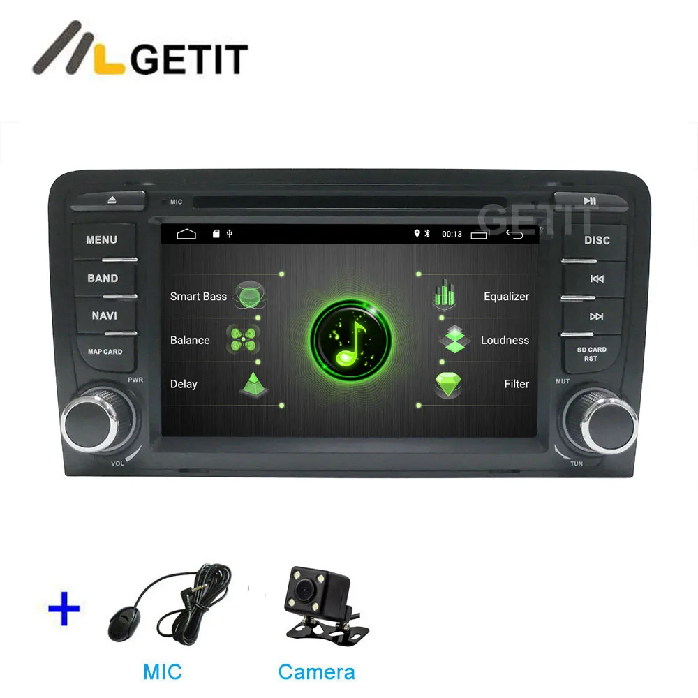 DSP 64G PX6 Android 9,0 автомобильный DVD видео стерео плеер gps навигация для Audi A3 8P 2003-2012 S3 2006-2012 RS3 Sportback 2011 - Цвет: DSP 2G CAMERA