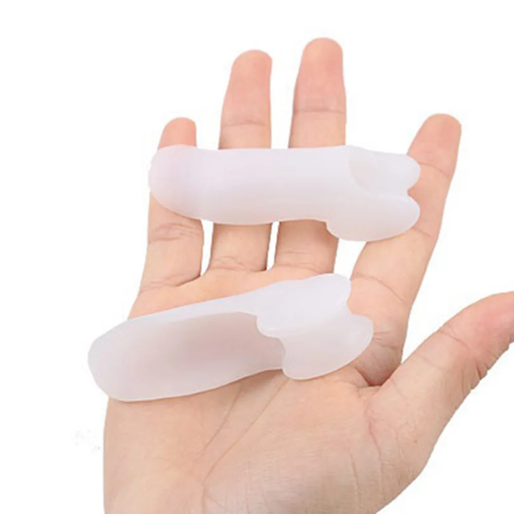 

1Pair Little Toe Pinkie Foot Thumb For Daily Use Hallux Valgus Silicone Correction Gel Toe Bunion Guard Foot Care Toe Separator