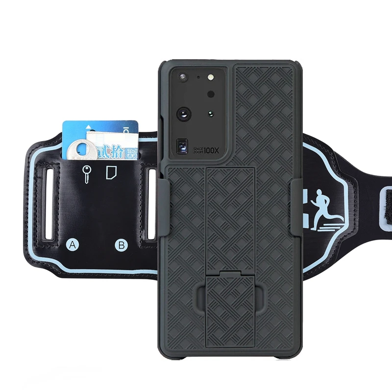 running sport armband case arm band cover hard back case phone holder for samsung galaxy s20 s21 5g plus note 20 ultra note10 free global shipping