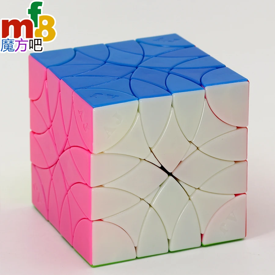 Magic puzzle mf8 cube AJ Red cotton Curvy Dino hexahedron stickerless professional educational twist puzzles game toys | Игрушки и хобби