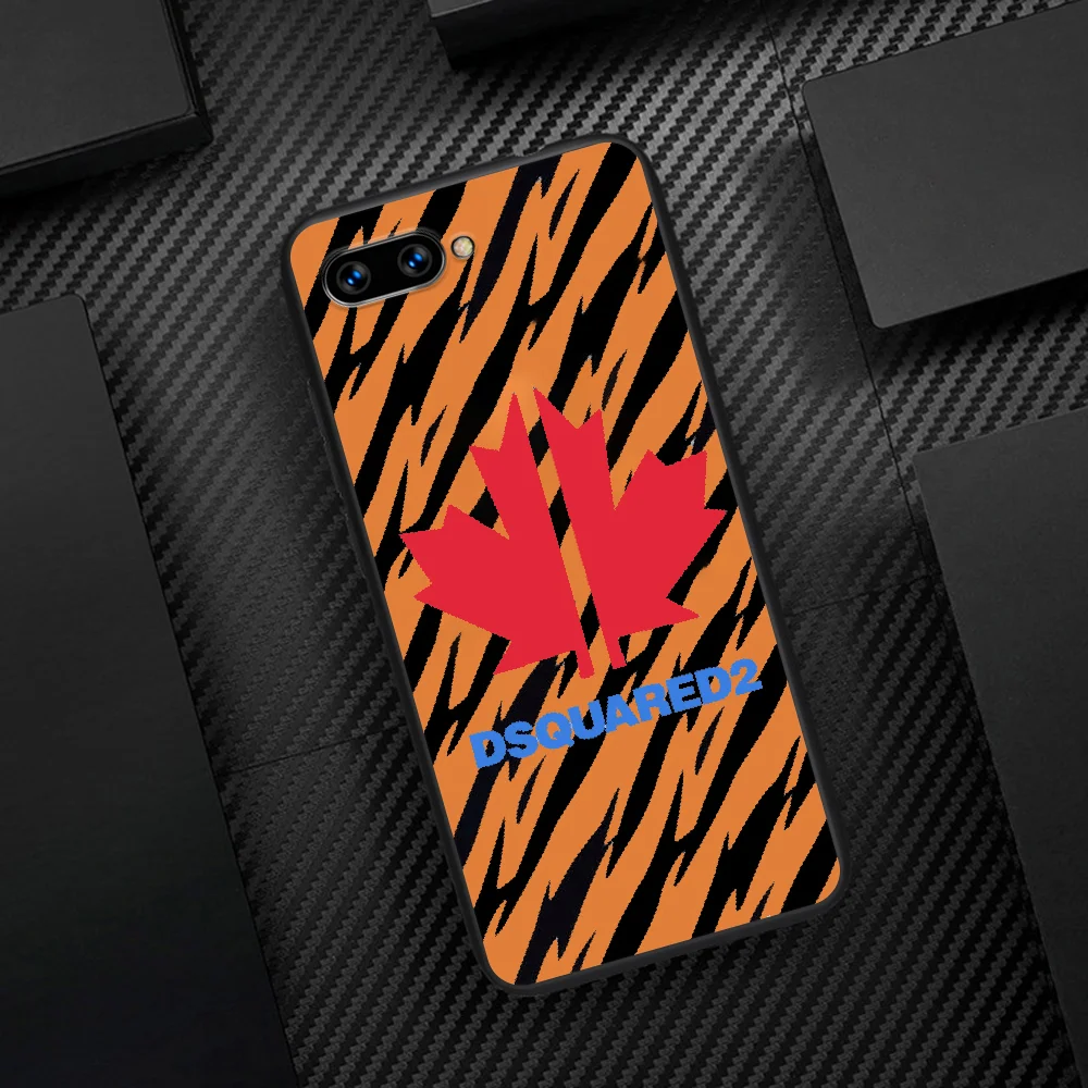 

DSQ2 D2 Fashion Trend Brand Phone Case Cover Hull For HUAWEI Honor 6A 7A 7C 8 8A 8S 8x 9 9x 10 10i 20 Lite Pro black Hoesjes Tpu
