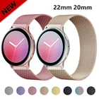 Магнитный ремешок для Samsung Galaxy watch 3 45mmActive 246mm42mm Gear S3 Frontier 20mm 22mm, браслет Huawei GT22ePro