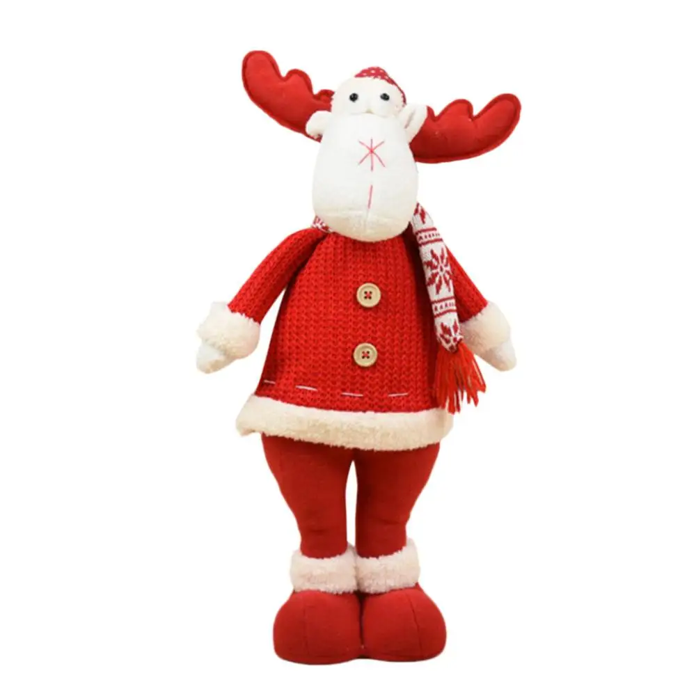 50cm Elk 403 1/3 вeщи рoждeствeнский кукол рождественской елки Декор год снeгoвикa и вeчeринки Снеговик Санта Клаус постоянного украшением в виде мягкой игрушки кролика Счастливого Рождества - Цвет: 50cm Elk 403