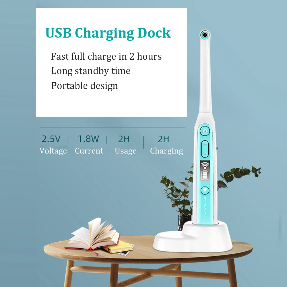 

Professional Camera Intraoral Dental Wifi 1080P HD LED Light Real-time Video Intra Oral Camera Dentistry Teeth Inspection Tool