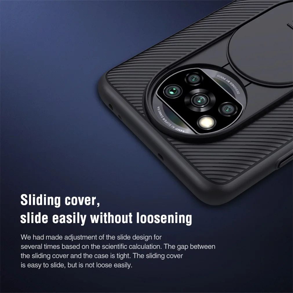 For Xiaomi Poco X3 NFC Case Poco X3 Pro Cover NILLKIN CamShield Case Slide Camera protector Privacy Back Cover For Poco X3 nfc
