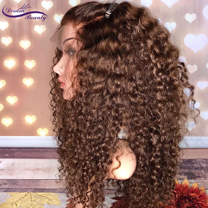 Человеческие волосы 13*6 Dream Beauty кружевные фронтальные парики с детскими волосами