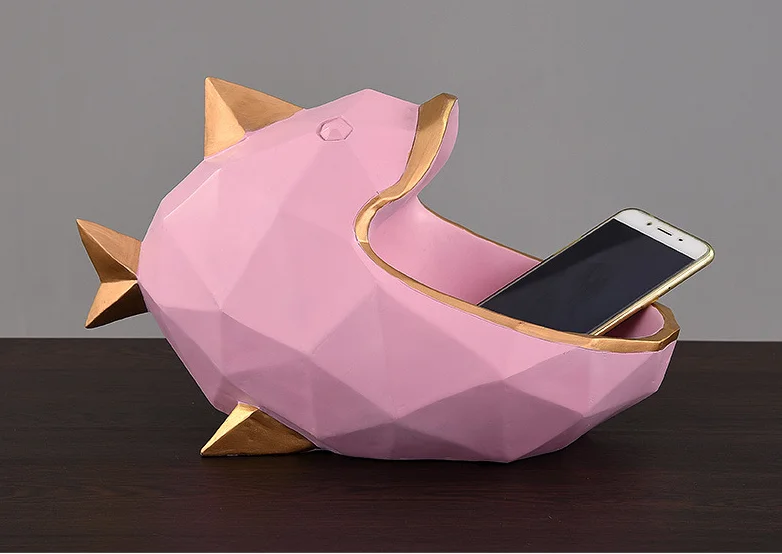 Скандинавская креативная Геометрическая рыба из смолы ремесло ювелирные