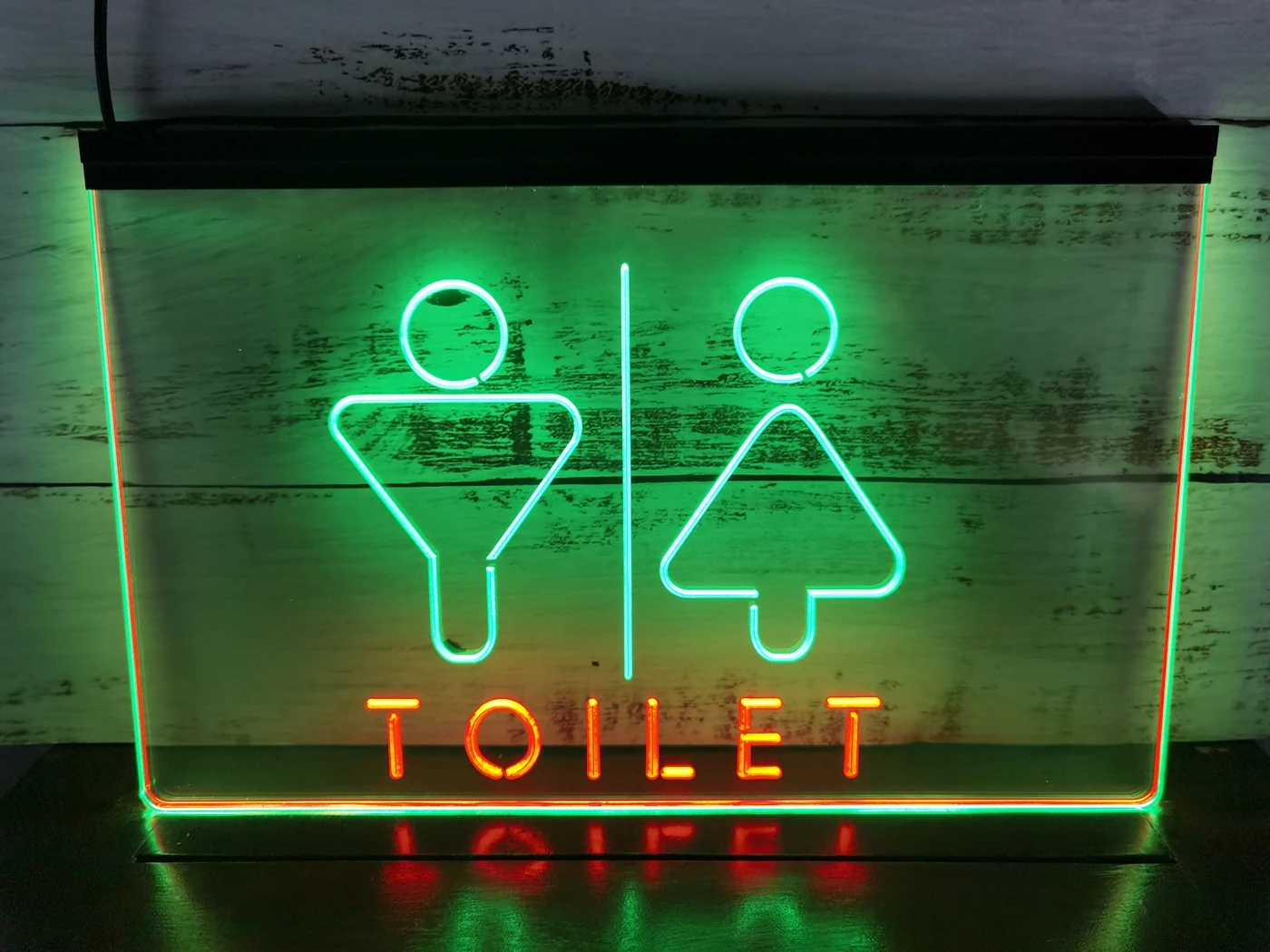 

SS098 Men Women Toilet Restroom Washroom Dual Color LED Neon Sign