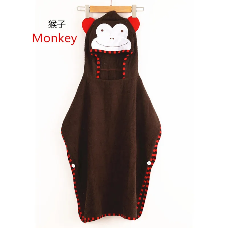 Полотенце с капюшоном животными 100% хлопок детское банное полотенце 70*140 см