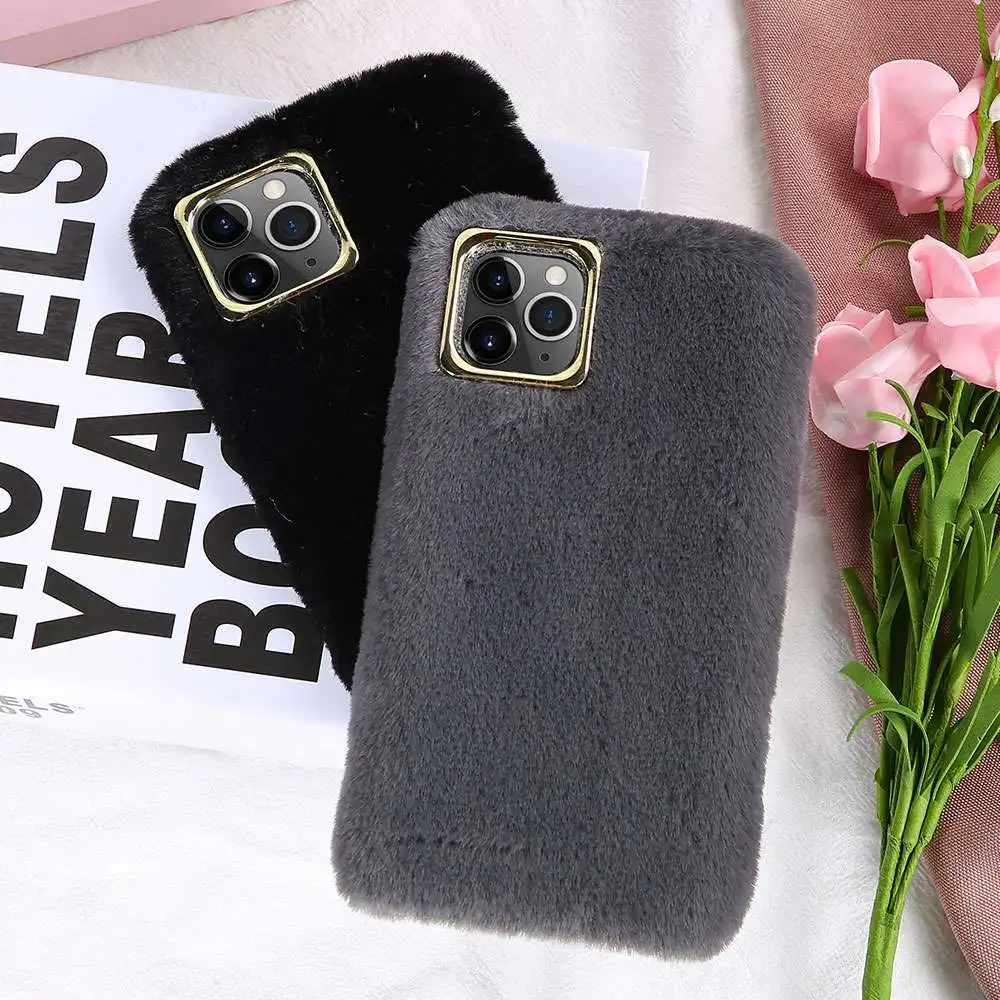 KISSCASE Candy Color Fur Case For iPhone 11 PRO MAX Original Furry Back Cover X XR XS 6 6S 7 8 Plus Fundas Coque |