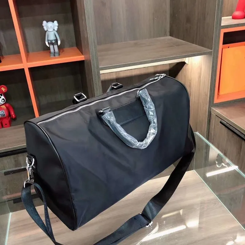 

2021 Hiboom Fashion Design Travelling Storage Bag Pure Black Nylon Design Luxury Brand Deisgn