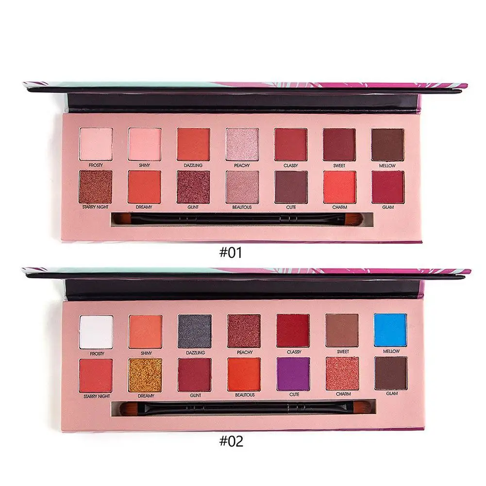 Натуральные обнаженные тени для век палитра красоты набор макияжа 14 цветов
