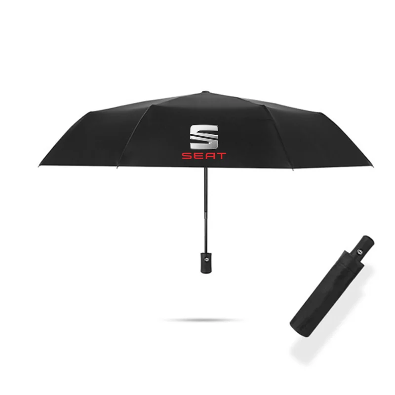 

For Seat Leon FR Cupra Ibiza Car Styling Fully Automatic Folding Umbrella Double Layer Umbrella Windproof Automatic Sunshade