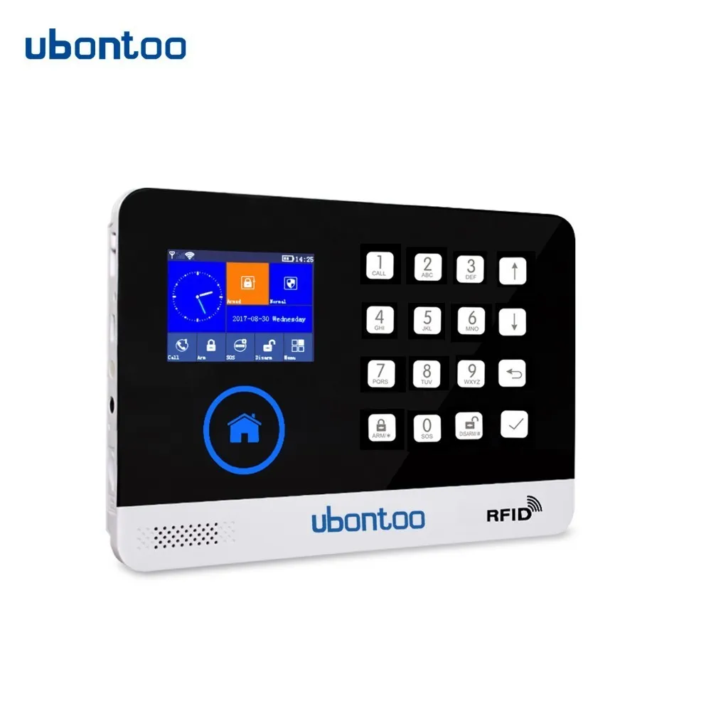 UBONTOO Многоязычная wifi GSM домашняя охранная сигнализация детектор движения