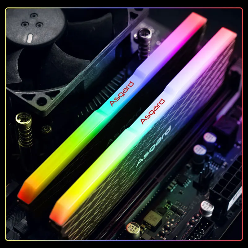 Оперативная память Asgard DDR4 серии RGB Loki W2 ОЗУ 32 Гб 16 x 2 шт. 3200 МГц DIMM настольная XMP