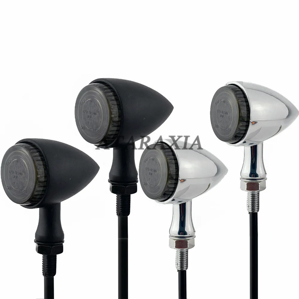 Светодиодные мотоциклетные Сигналы поворота лампа в стиле ретро указатели для