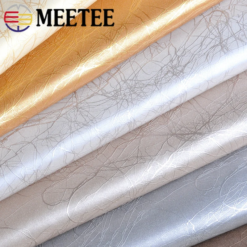 Meetee 50X138cm искусственная кожа PU молния ткань домашние текстильные украшения Кожа