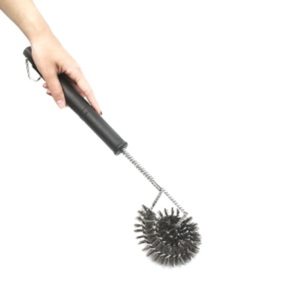 

HOT Barbecue Cleaning Brush 18 Inch Round Brush Head Wire Grill Cleaning Brush