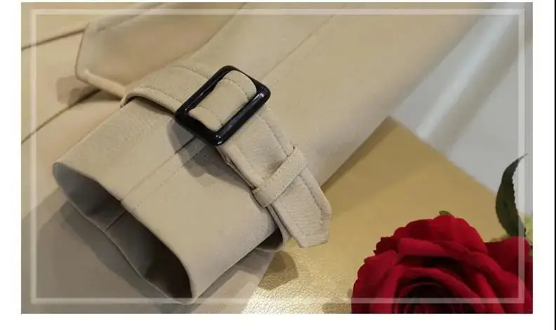 

M-4XL Spring Arrival Women's Long Coat Female Double Brasted Slim Windbreaker Korean Belted Trench Coat Ladies Outwear 4061508