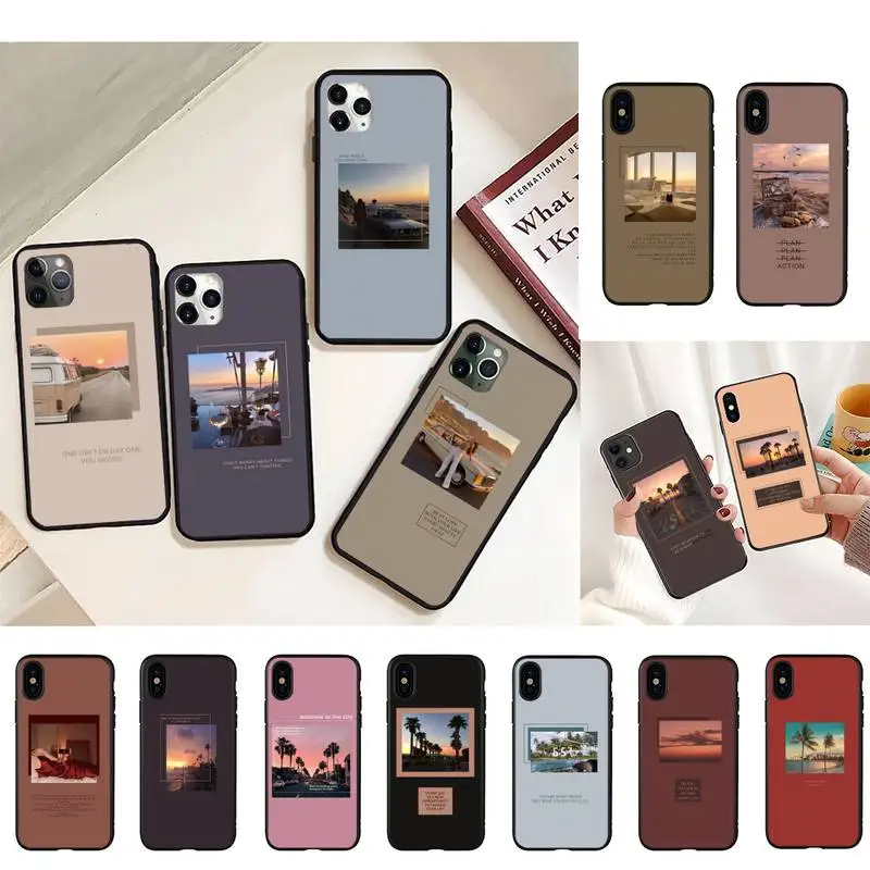 

Pink Aesthetics songs lyrics Aesthetic Phone Case For iPhone 8 7 6 6S Plus 5 5S SE 2020 12pro max XR X XS MAX 11 Fundas Coque