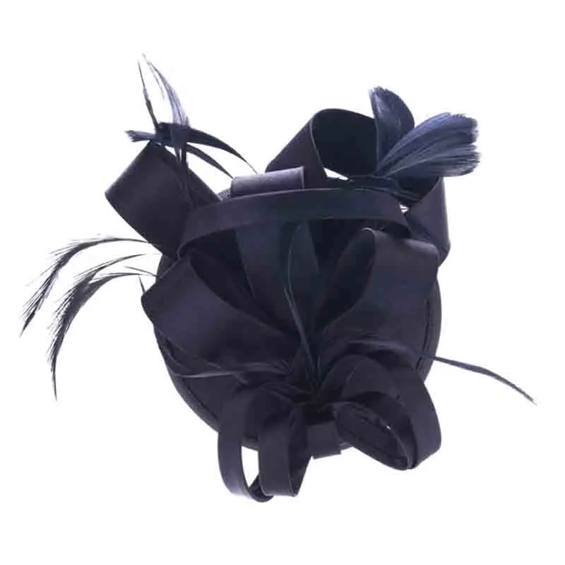 

Formal Hat Handmade Black Feather Hat With Veil Women Party Headwear Bridal Headdress Hat Black White Red Beige