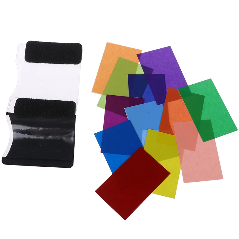 12 видов цветов/Набор цветных фильтров для камеры гелевый фильтр фотосъемки