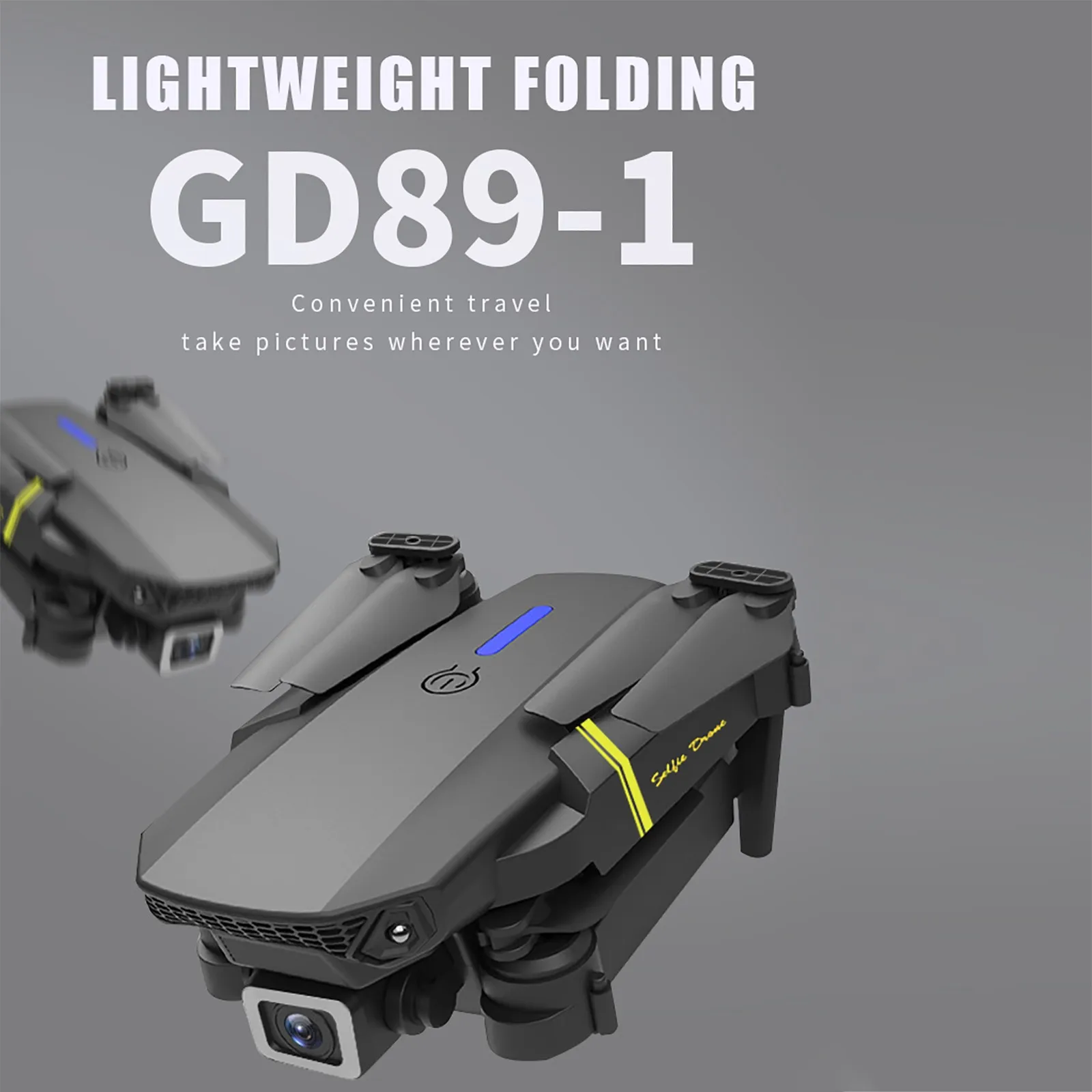 GD89-1RC Дрон с камерой 4K HD WiFi FPV RC Квадрокоптер двойным объективом Onekey возврат