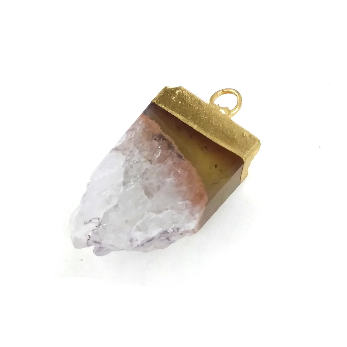 

Natural Stone Trendy Quartz Pendants irregular shape Pendant for Jewelry Making Diy necklace accessories Size 17.5x33mm