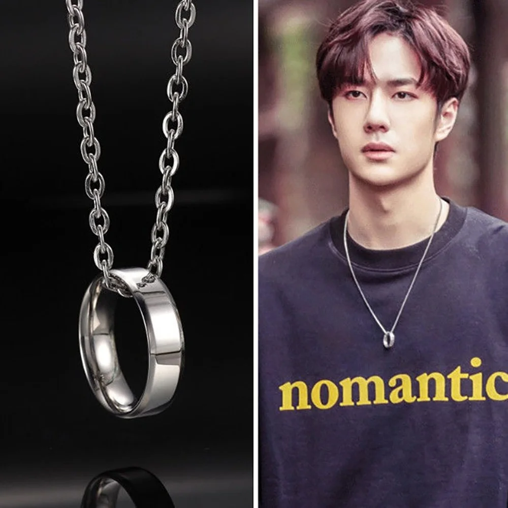 

New Necklace 2021 Trend Personality Sweater Chain Titanium Steel Adjustable Necklace Chain For Women Grunge Jewelry Wholesale