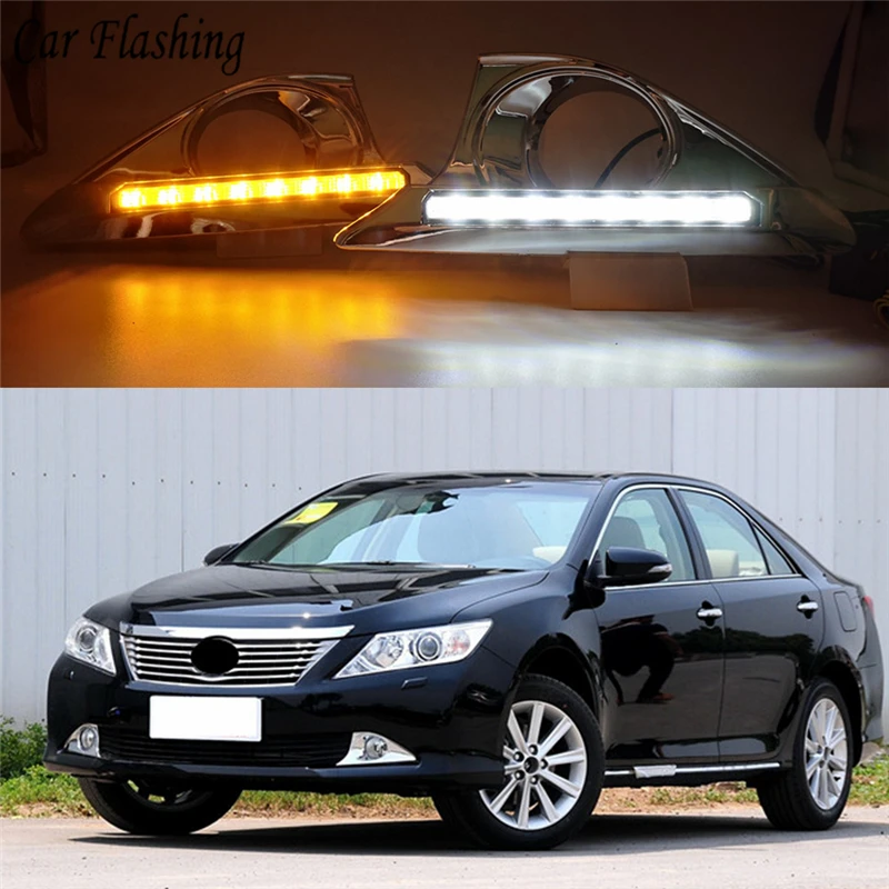 Оптовая продажа автомобильный Стайлинг для Toyota Camry 2012 2013 2014 светодиодный дневные