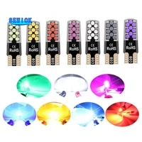 100pcslot silicone gel cob led car light 12v t10 w5w wedge side parking reading bulb signal lamp clearance light 18smd