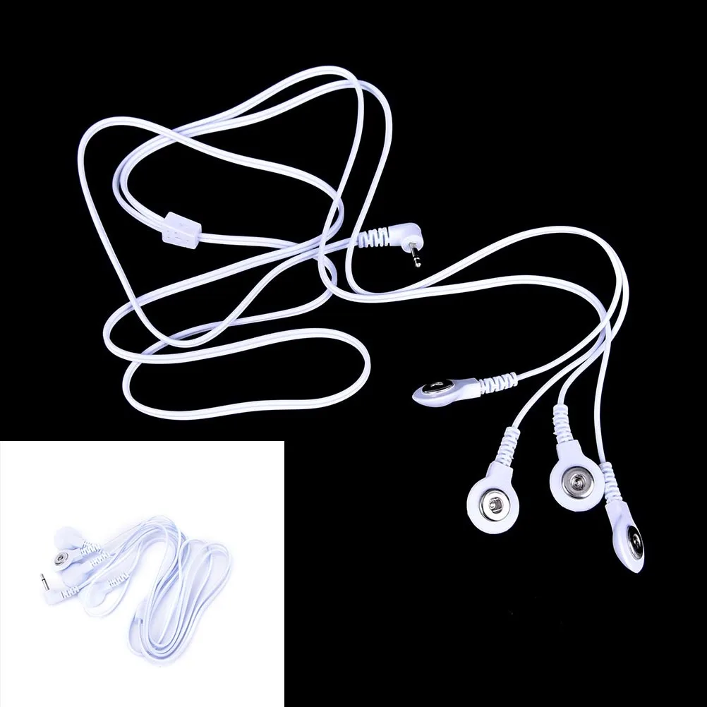

1PCS DC Plug 4 Ways Electrode Connecting Cable Conductive Line Lead Wire TENs Digital Therapy Massager