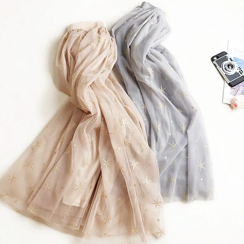 

Mesh Summer Long Skirt Fashion Star Bronzing High Waist Bohemian Women Khaki Skirts Femme Faldas Saias