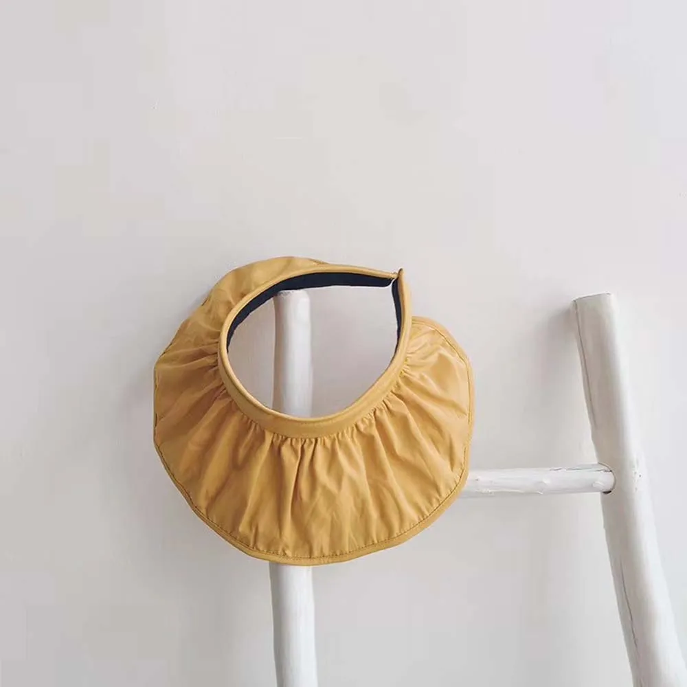 

Fashion Kids Sun Hats Breathable Can Roll Girls Solid Color Cloth Sunscreen Caps Shell Hat Children Hat Visor Hat Child Sun Caps