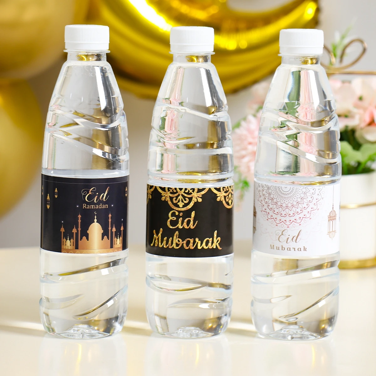 

Eid Mubarak Water Bottle Stickers Ramadan Decoration For Home Muslim Islamic Party Supplies Eid al-fitr Bottle Cover