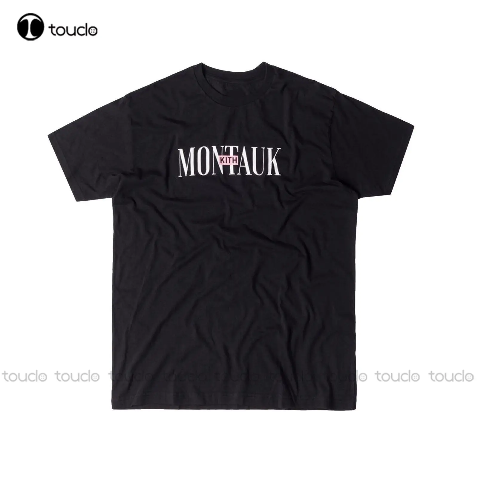 

Print Men T Shirt Summer MONTAUK Logo TEE BLACK Size S-3XL Monday Program Sold Out T-Shirt Custom aldult Teen unisex