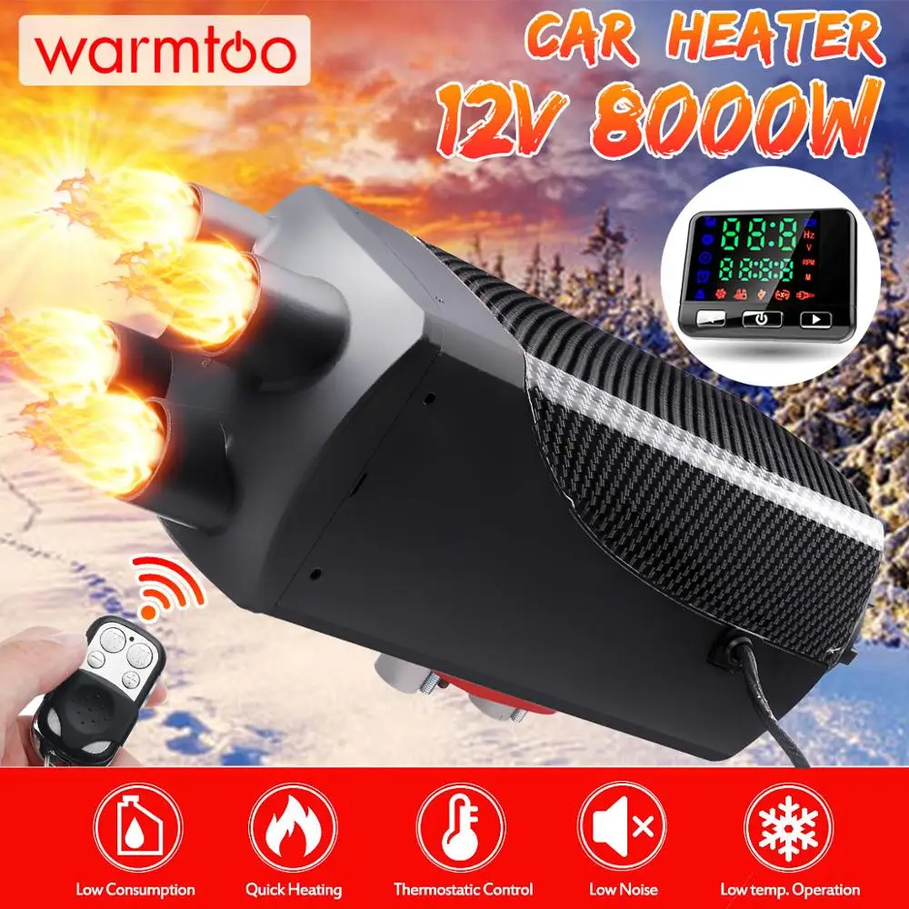 Автомобильный обогреватель Warmtoo 8 кВт 12 В воздушный дизельный Обогреватель