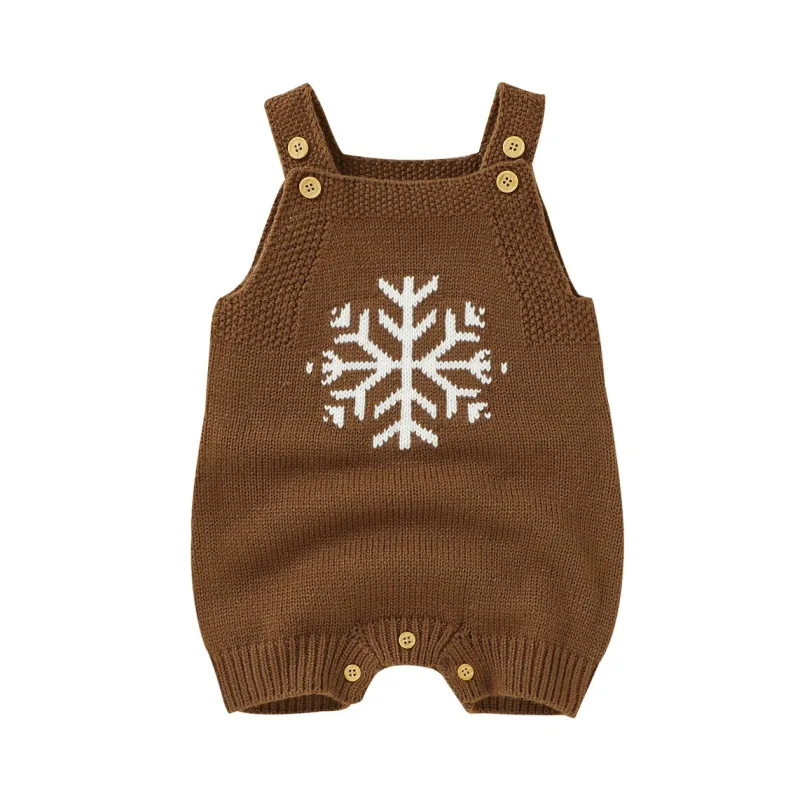 

Autumn Infant Baby Girls Boys Clothes Sleeveless Knitted Wool Floral Print Rompers Kids Clothing Outfit Bodysuit Jumpsuit 0-18M