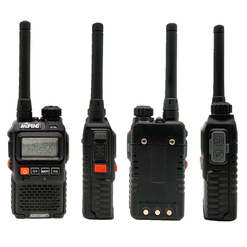 Портативная мини рация BAOFENG UV 3R + UHF VHF любительская радиостанция CB