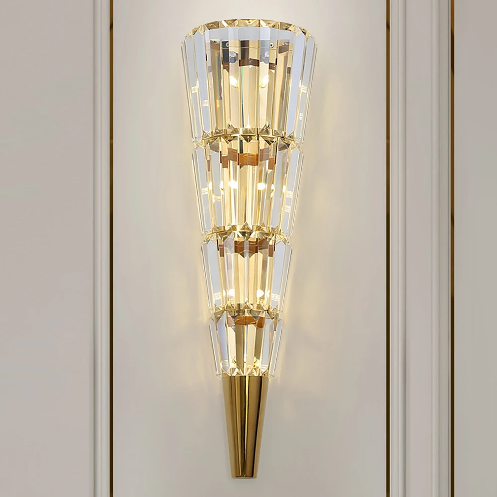 

New Luxury Wall Lamp For Bedroom Bedside Indoor Lighting Lustre Cristal Wall Lights Nordic Creative LED Sconce Lamps