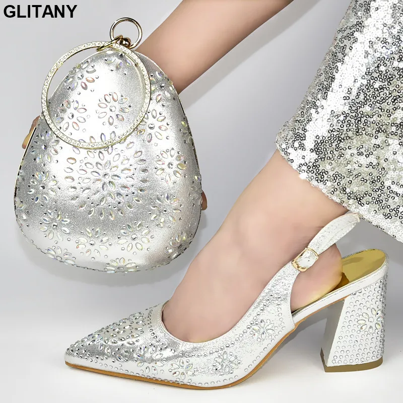 Итальянские туфли с сумочкой в комплекте высококачественные дизайнерские