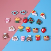 30pcs funny resin food toy cabochon decor accessories woman diy clothing jewelry scrapbook phone shell creative miniature crafts
