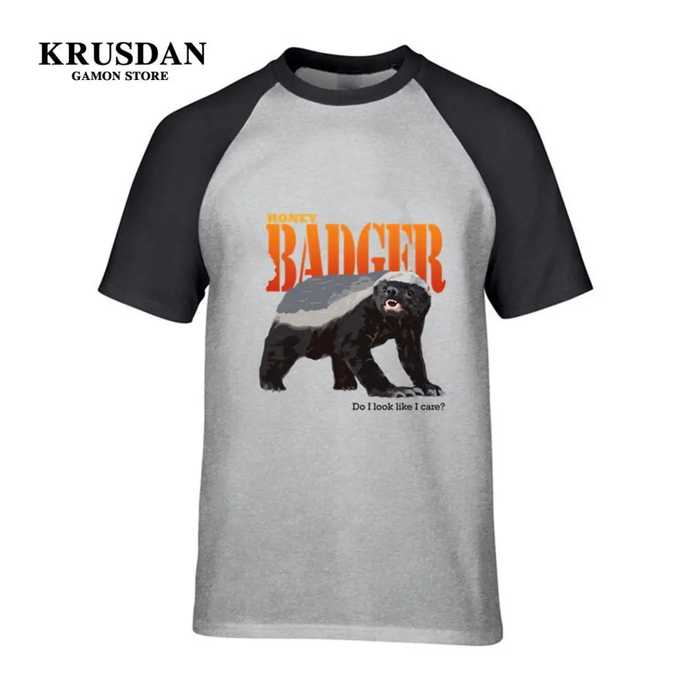 2019 арт Медоед не заботится о мужских футболках панк желтые костюмы для молодежи