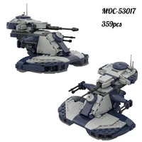 moc new military tank 75283 aat tank building block set space wars assault vehicle brick educational mosaic toys children gifts