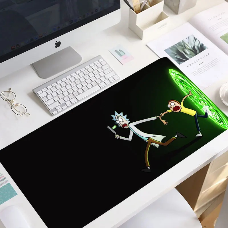 

Anime Morty Large Mouse Pad xxl Computer Mousepad Tapis De Souris for Gamer Office PC Rick Desk Mat keyboard mouse pad desk mat