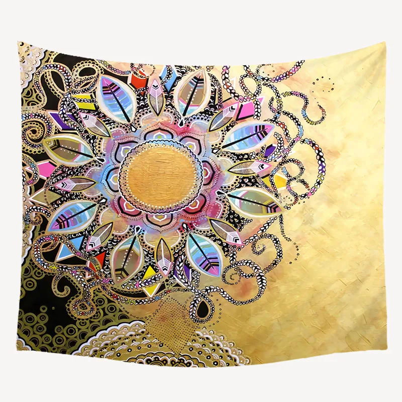 150*200 индийская Мандала стена висящая скатерть занавеска ручной работы для