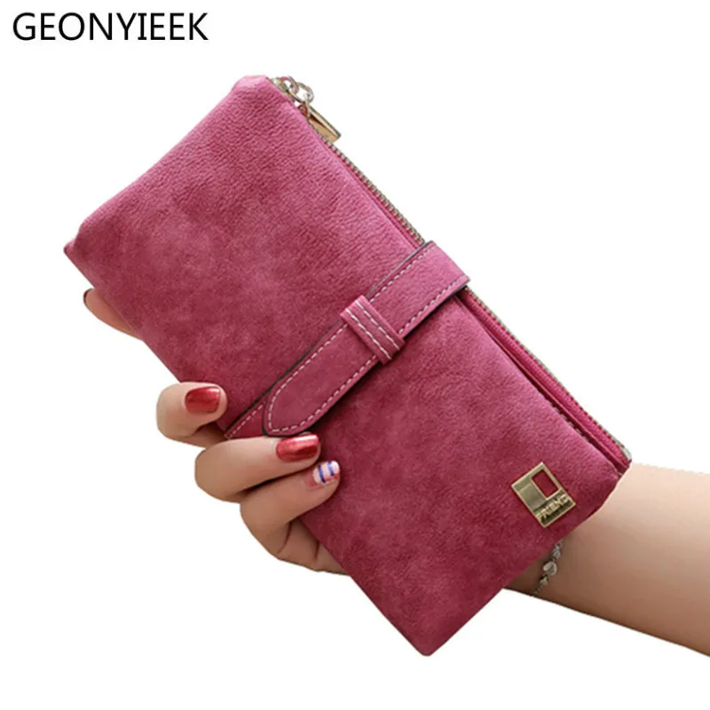 

Fashion Luxury Brand Women Wallets Matte Leather Wallet Female Coin Purse Wallet Women Card Holder Wristlet Money Bag Small Bag